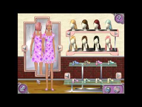 Видео: Игры для девочек - Барби. Показ мод: коллекция  "Пижамы" (прохождение игры)