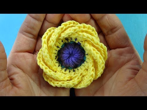 Видео: ЭКСКЛЮЗИВ Как связать кувшинку Вязаные цветы  How to Crochet flower  101