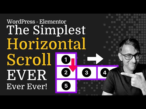 Видео: Сайт с горизонтальной прокруткой — UX Boost — Elementor