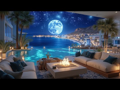 Видео: Deep House Chill Mix 🌙 Тропические лаунж-вайбы у океана под звездным лунным небом Сессия 2025