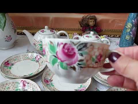 Видео: Фарфор. СССР. ЛФЗ. Чайный сервиз "Дачный"💖💖💖