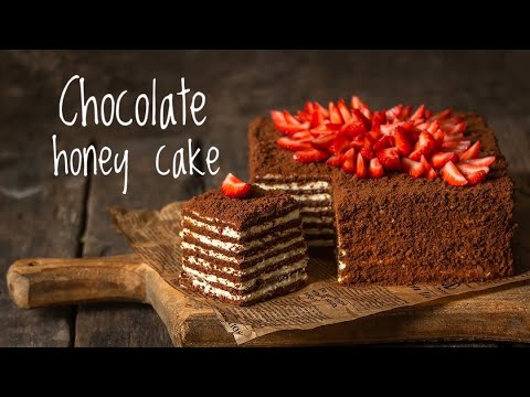Видео: МЕДОВИК с шоколадными коржами и заварным кремом | Торт Медовик