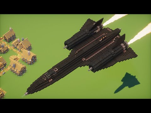 Видео: Я построил рабочий самолёт SR-71 Blackbird в Create Mod