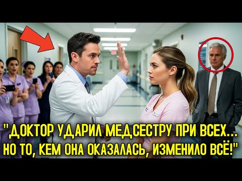 Видео: Врач УДАРИЛ простую медсестру на глазах у всех — а потом узнал, что она была МИЛЛИАРДЕРШЕЙ…