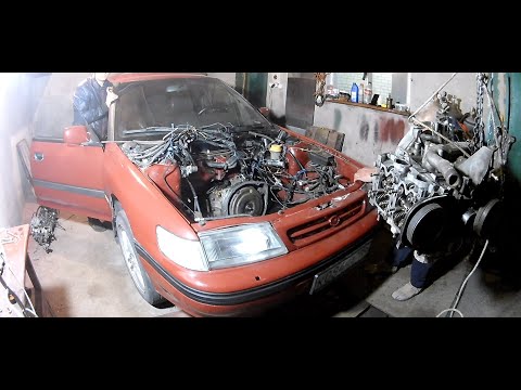 Видео: Ремонт двигателя и АКПП Subaru Legacy. Два в одном.
