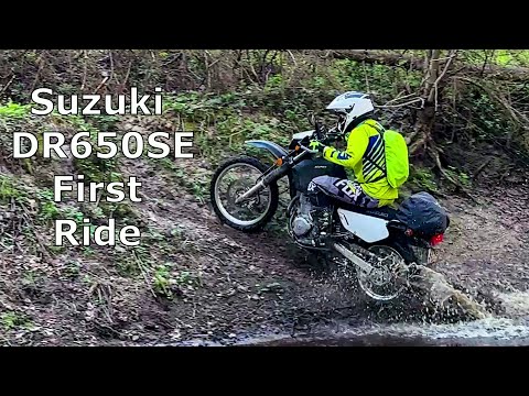 Видео: Suzuki dr650se - первый выезд/Suzuki dr650se first ride