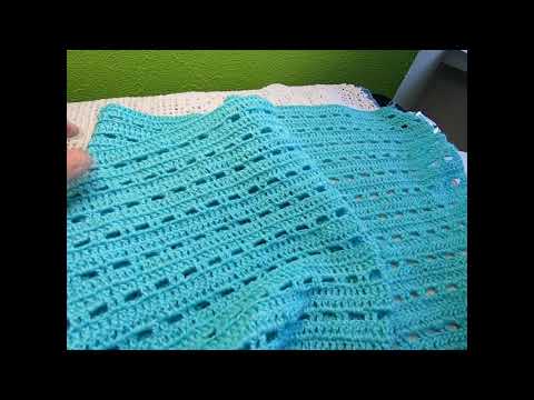 Видео: Палантин" Бирюза" Вязание КРЮЧКОМ ,  crochet stole ( шаль № 181)