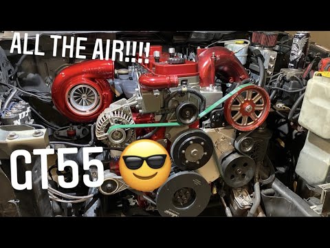 Видео: ОГРОМНЫЙ ОДИНАРНЫЙ ТУРБОНАДДУВ, GT55