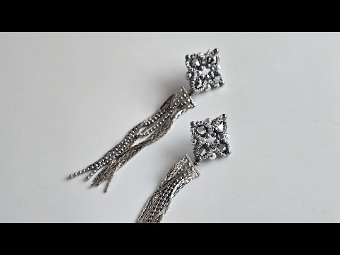 Видео: Мастер класс Серьги в технике фриволите Tutorial tatting lace earrings