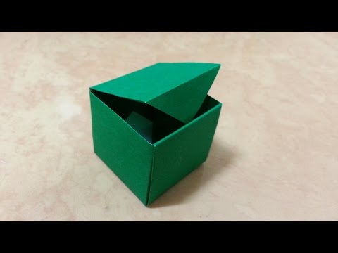 Видео: 104 Origami 종이접기 한장으로 만드는(사각 상자) box 색종이접기 Easy  摺紙 折纸 оригами 折り紙  اوريغامي