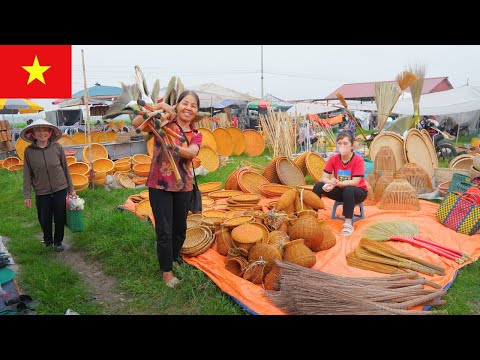Видео: Традиционный вьетнамский рынок: открытие рынка Ве – места, где жива деревенская жизнь