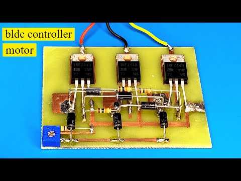 Видео: как сделать контроллер бесколлекторного двигателя, mosfet, IRFz 44n