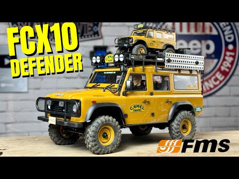 Видео: НОВЫЙ FMS FCX10 Land Rover Camel Trophy Edition — Defender 110