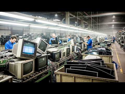 Видео: Как это сделано: Как из старых телевизоров добывают в 50 раз больше золота, чем из руды