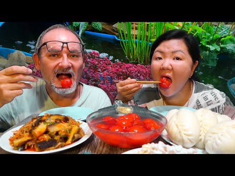 Видео: МУКБАНГ пигоди и баклажаны по корейски./ Мой личный стилист! Вредные ли мы? / MUKBANG korean pigodi.