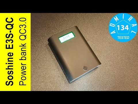 Видео: Soshine E3S QC обзор пауэрбанка