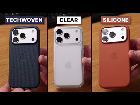 Видео: Чехол Apple Silicone, TechWoven или Clear для iPhone 17 Pro | Что лучше?