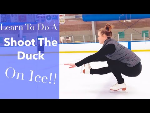 Видео: Как сделать «Shoot the Duck» в фигурном катании! Учебное пособие по фигурному катанию