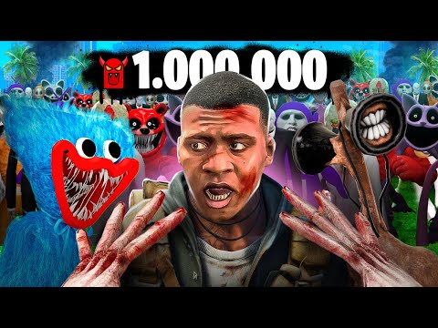 Видео: Я Пережил 1,000,000 МОНСТРОВ и SCP за 24 ЧАСА в ГТА 5! ВЫЖИВАНИЕ ЧЕЛЛЕНДЖ В GTA 5 МОДЫ