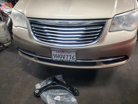 Видео: Крайслер/ Додж замена переднего рычага Chrysler Town Country Dodge Caravan replace front arm