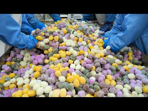 Видео: Изготовление жевательных рисовых лепешек, экспортируемых по всему миру / Корейская еда