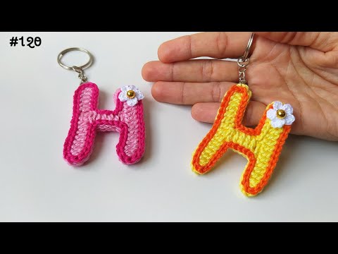 Видео: Брелок крючком буква "Н" - ряд: буквы алфавита (подзаголовок)