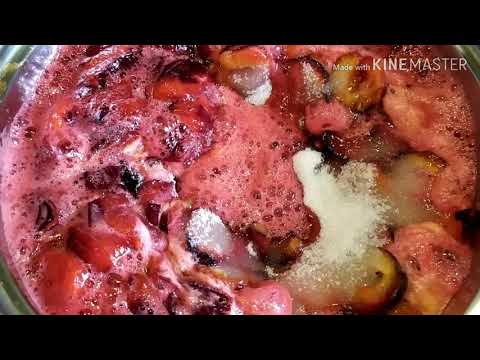 Видео: Ароматное варенье без косточек из алычи, из сливы с малым количеством сахара. Рецепт.