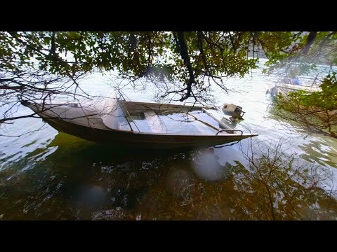 Видео: Подъем затонувшей лодки... Выплывет ли она?