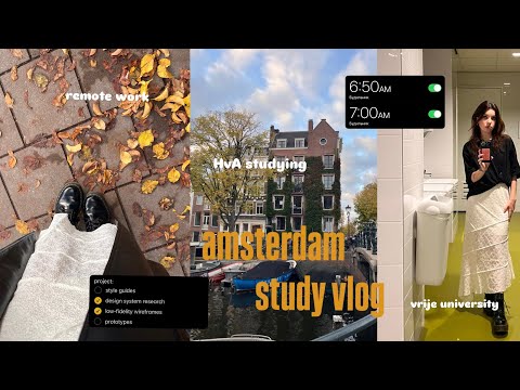Видео: студенческая жизнь в амcтердаме | study vlog