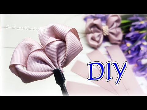 Видео: Идеальны в любом цвете! Бантики для волос