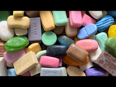 Видео: ASSORTED soap *670 | Cutting soap (no talking) | АСМР Резка мыла | #asmrsoap #carvingsoap