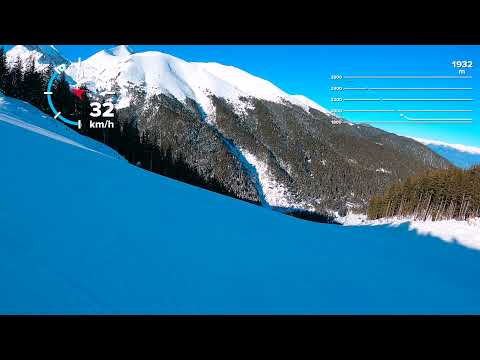Видео: Bansko 2021, from the top to the botton, Връх Тодорка, Бъндерица, Томба /Tomba/, ски път 1