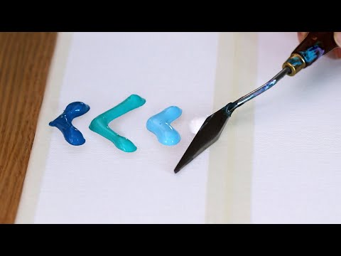 Видео: Освежающий летний пейзаж | Расслабляющая акриловая картина #605