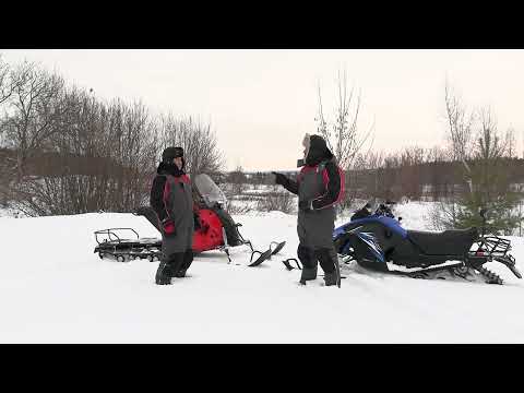 Видео: Китайский дракон и русский медведь. Сравнительные покатушки на снегоходах COMPASS (WD 180) и АЛЬФА-3