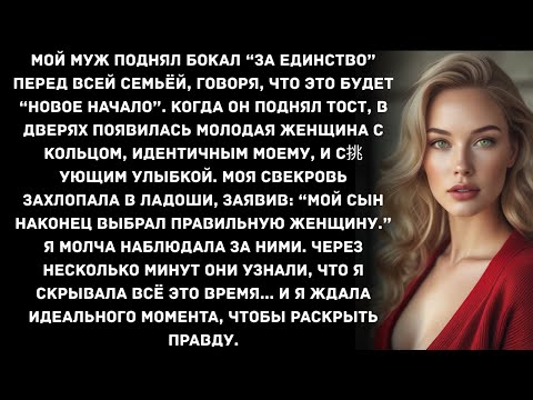 Видео: Мой муж поднял бокал “за единство” перед всей семьёй, говоря, что это будет “новое начало”. Когда...