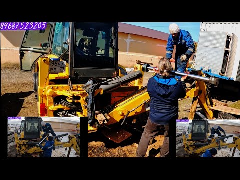 Видео: Ремонт гидроцилиндров  на New Holland lb90b