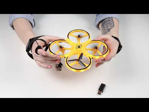 Видео: Квадрокоптер дрон TRACKER DRON Pro Original с сенсорным управлением на руку, жестами