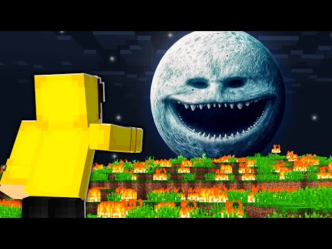 Видео: ЛУНА ПРОСНУЛАСЬ И НАПАЛА НА НАШУ ПЛАНЕТУ В МАЙНКРАФТ!