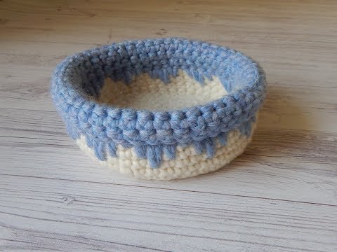 Видео: Корзинка крючком за полчаса | DIY | Подробный мастер-класс