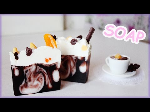 Видео: DIY: Мыло ШОКОЛАДНЫЙ ТОРТ с орешками ● Soap making ● Мыльные сладости