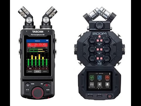 Видео: Tascam Portacapture X8 против Zoom H8 — подробное сравнение