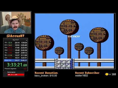 Видео: Прохождение Mega Man NES за 22:37 от Arcus