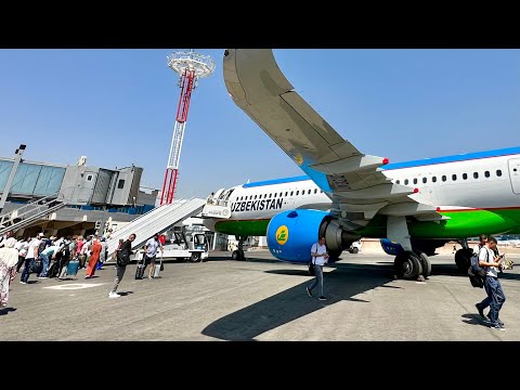 Видео: Ташкент - Лондон Uzbekistan Airways A321neo