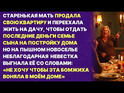 Видео: Свекровь продала квартиру чтобы помочь деньгами, а её ВЫГНАЛИ с новоселья