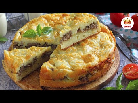 Видео: Картофельный Пирог на Сковороде - когда хочется быстро чего-нибудь вкусненького