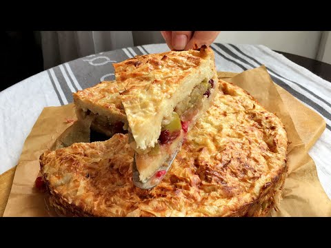 Видео: Пирог из Лаваша с Творогом и Яблоками (Быстрый, Ленивый Яблочный Пирог)