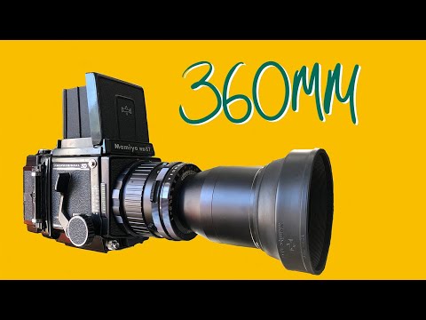 Видео: Второй по величине объектив Mamiya RB67 — 360 мм f/6.3 Sekor