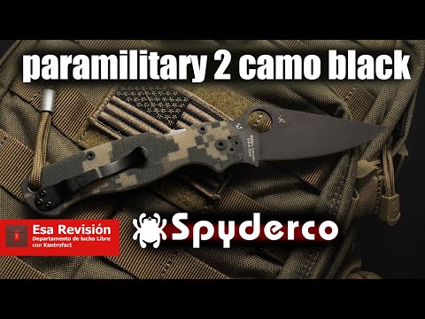 Видео: Spyderco Paramilitary 2 Camo Black - Обзор