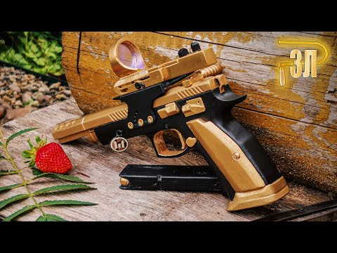 Видео: Как сделать CZ 75 Czechmate Parrot из дерева? Warface DIY | Золотой лобзик