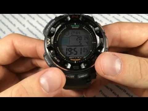 Видео: Как настроить часы Casio ProTrek PRW-2500-1E - инструкция | Watch-Forum.RU